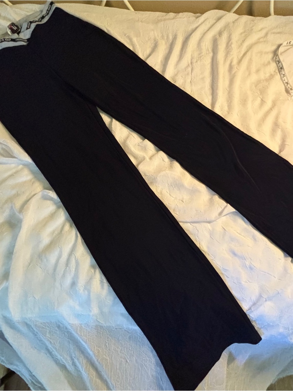 Women's y2k sweatpants lounge jersey bottoms in navy blue